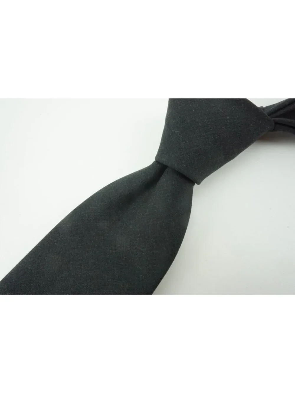 Canali Solid Charcoal Gray 100% Wool Tie Brand New With Tags